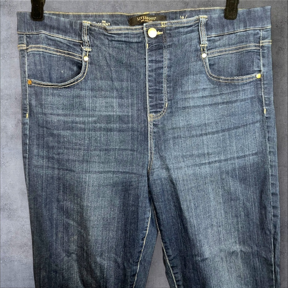 Liverpool Blue Skinny Jeans with Stretch Fit‎ - Picture 3 of 5